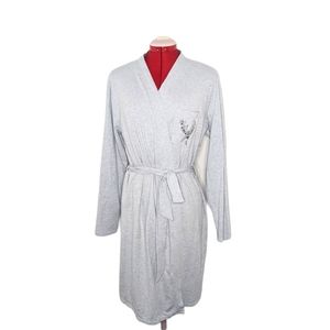 EUC | LA VIE EN ROSE | Robe Cotton S/M Grey Lounge
